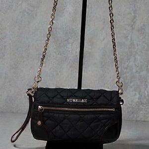 MZ Wallace Crosby Convertible Wristlet/Crossbody in Signature Quilted Rec Nylon